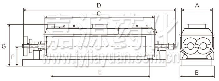 空心槳葉干燥機(jī)結(jié)構(gòu)示意圖